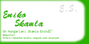 eniko skamla business card